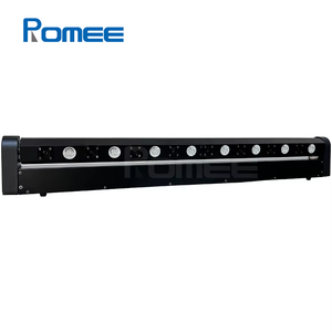 Arandela de pared roja dinámica de 8 ojos, barra de cabezal móvil de haz LED, luz láser DMX512 con efecto de persecución para iluminación de escenario Disco Club - Product Image 3