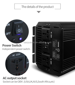 שלב יחיד 3000w כוח <span class=keywords><strong>dc</strong></span> 12v v ac מכשיר הבית 12000w כוח עבור מזגן 600w מכונית שיא 24 220v inverter 50hz - Product Image 4