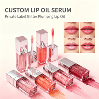 Gloss à lèvres transparent hydratant et non desséchant, résistant à l'usure, longue tenue, avec logo personnalisé, vente en gros, offre spéciale