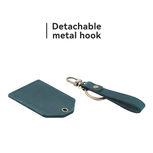 <span class=keywords><strong>Étiquette</strong></span> de <span class=keywords><strong>bagage</strong></span> de voyage en cuir véritable OEM, style Crazy Horse, tendance - Product Image 4