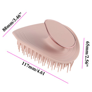 Depurador de cuero cabelludo, cepillo para champú, cepillo para cuero cabelludo, masajeador de cuero cabelludo de silicona - Product Image 6