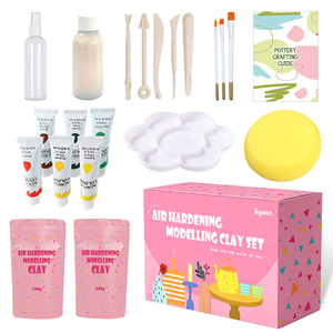 Professional DIY Vacuum Packaging Pottery Set Art Craft Air-Dried <strong>Clay</strong> Professional Quality Pottery Starter <strong>Kit</strong> - Product Image 1
