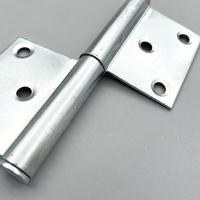 Charnière de drapeau TEBAK en acier inoxydable gauche/droite en fer galvanisé 4 pouces 1,8 mm pour porte et fenêtre industrielle, type à dégagement, paire