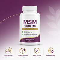 Compléments NOW MSM (Méthylsulfonilméthane) 1000 mg Santé des articulations et amélioration de la densité osseuse Végétalien 240 capsules végétales