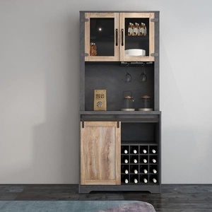Farm Music Valley granero puerta bar gabinete sala de estar Comedor Cocina vino gabinete - Product Image 2