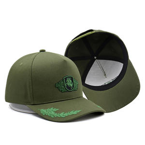 หมวกเบสบอลปักลายอัศวินวินเทจสีเขียว 5 ชิ้น  หมวกเบสบอลผ้าฝ้ายเปล่าสำหรับปักลาย - Product Image 1