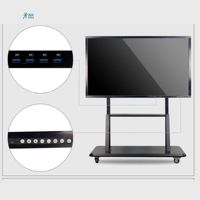 Pizarra Interactiva Inteligente de Alta Definición 4K 2K, Pantalla Táctil Interactiva de 86 Pulgadas, PC Todo en Uno con Panel Plano