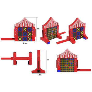 Juegos Inflables Comerciales Gigantes <span class=keywords><strong>2</strong></span> <span class=keywords><strong>en</strong></span> 1, Tic Tac Toe Inflable y Juego de 4 Puntos, Juegos Inflables de Doble Cara <span class=keywords><strong>para</strong></span> Eventos - Product Image 5