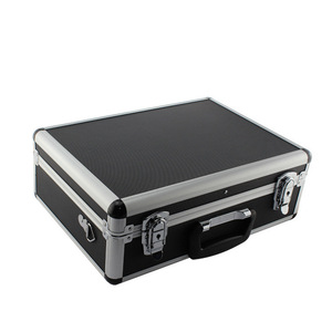 Grande boîte à outils en aluminium pour tatouage, étui de rangement noir pour kit de machine à tatouer et fournitures - Product Image 1