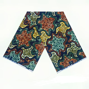 Tela africana estampada de algodón puro, ecológica, con encaje, batik y <span class=keywords><strong>lentejuelas</strong></span> para ropa, turbantes, venta al por mayor, estilo sexy. - Product Image 5