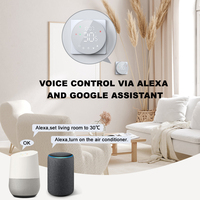 Thermostat numérique intelligent ignifuge connecté en Wi-Fi, régulateur de température pour chauffage au sol écologique avec garantie de 2 ans