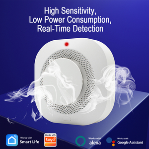 Détecteur intelligent WiFi, application Smart Life, compatible avec <span class=keywords><strong>Google</strong></span> Assistant Alexa, système <span class=keywords><strong>de</strong></span> sécurité incendie, capteur <span class=keywords><strong>de</strong></span> <span class=keywords><strong>fumée</strong></span>, fonctionne avec Tuya - Product Image 4