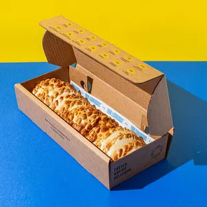 Empanada Haal Kraft Golfkartonnen Doos Afhaalmaaltijden Togo Fastfood Lunch Vlees Empanada Pakket Papier Mailer Doos