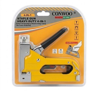 Conwoo 4-In-1 Staple Gun Heavy-Duty Manual Stapler For Upholstery Woodworking Ceiling Tile Framing Roofing - Product Image 2