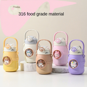 Tazza Termica per Bambini a Forma di Orso e Cane con Pancia Grande, in Acciaio Inox 316 Senza BPA, Antigoccia, con Isolamento da 12-24 Ore - Product Image 2