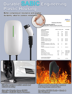 Nouvelle borne de recharge murale 11KW <span class=keywords><strong>22KW</strong></span> 7KW 32A AC 230V pour voiture électrique, interface Type 2, protection IP65, 5M - Product Image 4