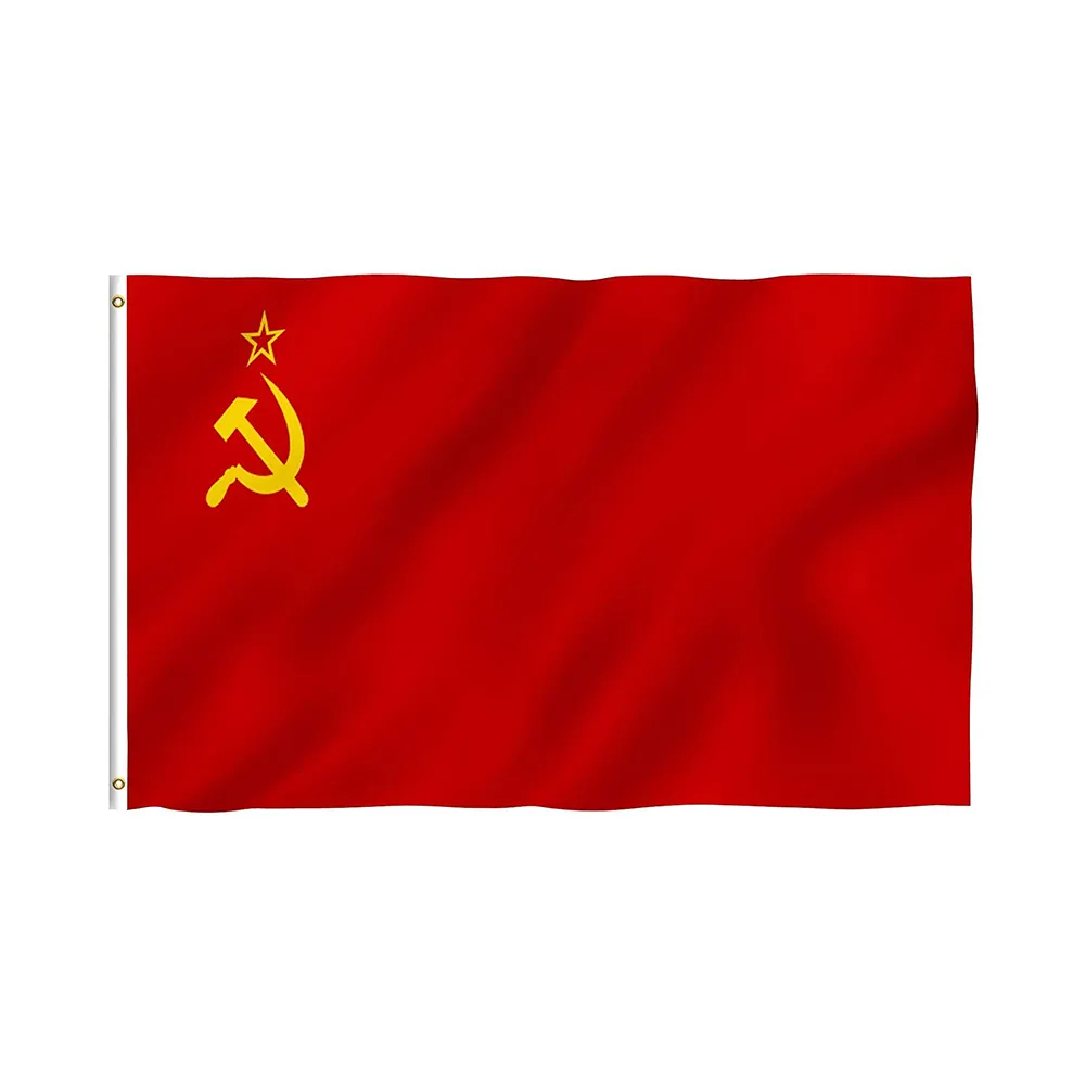 Wholesale Digital Printing 100% Polyester Custom Size Union Soviet Socialist Republics USSR Flag
