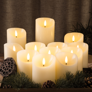 Bougies vintage sans flamme à piles, chauffe-plat, 3d vraie flamme, <span class=keywords><strong>lovin</strong></span>, Matti - Product Image 2