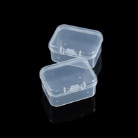 Boîte de rangement transparente en plastique pour bijoux, bouchons d'oreilles, accessoires de pêche et quincaillerie, pour organisation de bureau