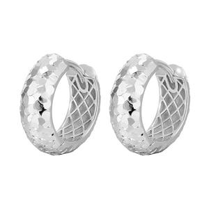 Juego de Pendientes de Plata de Ley 925 J&C - Pendientes Redondos con Diseño de Escamas de Dragón, Helado y Piña - Product Image 2