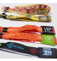 Bracelets tissés RFID personnalisés pour festivals avec mini-étiquette NFC double fréquence, code QR, étanches/résistants aux intempéries, logo personnalisé pour événements