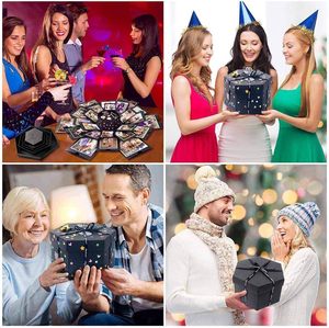 DAMAI Explosion Box 6 Faces <b>Creative</b> <b>Gift</b> Box Love Memory Handmade Romantic Valentine's Day <b>Gift</b> Box Photo Surprise - Product Image 6