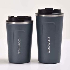 Taza de Café Simple de Acero Inoxidable 304, Termo Portátil para Auto, Regalo de Oficina, Taza para Dos Bebidas - Product Image 5