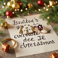 Offre Spéciale usine bijoux accessoires bricolage personnalisé décoration de la maison exquis noël chalet métal goutte huile pendentif