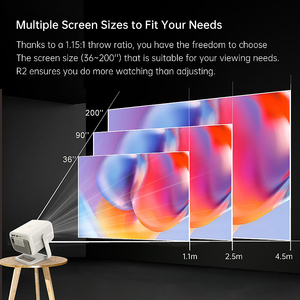 Proyector Inteligente con Enfoque Automático/Corrección Trapezoidal, FHD Android 9 1080P 400 ANSI, Wifi6, Bt5, Proyector de Video 4K, Cine en Casa para Películas - Product Image 4