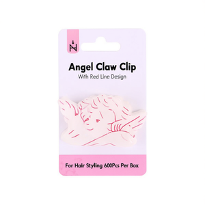 Fermacapelli Angelina Angel Claw Clip 6 cm in plastica con design a cartone animato per acconciature, 600 pezzi per scatola - Product Image 1