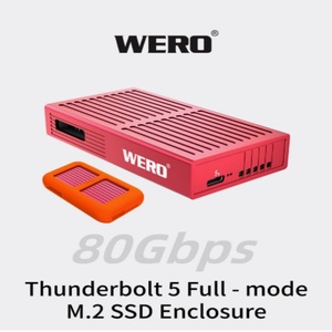 썬더볼트 5 풀모드 SSD 인클로저 버스 전원 공급 방식 M.2 NVMe (2230/2260/2280 PCIe5.0 지원) 최대 7000MB/s 온도 제어 팬 - Product Image 3