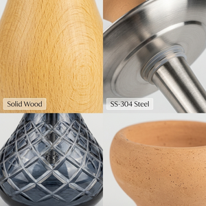 Nouvel ensemble de chicha arabe jaune avec étui en <span class=keywords><strong>bois</strong></span> et cuir, style européen et américain, pour la maison et les bars - Product Image 4