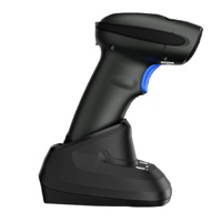 Lecteur de codes-barres sans fil portable 2,4 G pour la logistique, scanner de codes QR 2D sans fil Bluetooth avec station de charge pour les magasins au Vietnam