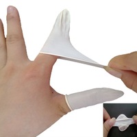 SunelPort - Cubiertas de Látex para Dedos, Profesionales, Japonesas, Mini, para Arte de Uñas, Desechables, Engrosadas, Antiestáticas, Libres de Polvo