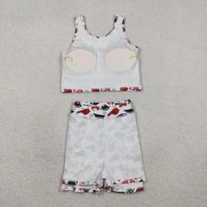 ชุดเสื้อกั๊ก กระโปรง กางเกงขาสั้น สำหรับเด็กผู้หญิง ลายทีม RTS Boutique Go Team พร้อมซับใน ชุดลำลอง ระบายอากาศได้ดี ผ้า Worsted - Product Image 6