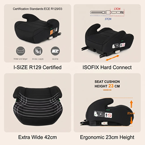 เบาะนั่งนิรภัยสำหรับเด็กในรถยนต์มาตรฐาน ECE R129 I-Size พร้อมระบบ <span class=keywords><strong>Isofix</strong></span> สำหรับเด็กที่มีความสูง 125-150 ซม. มีจำหน่าย - Product Image 2