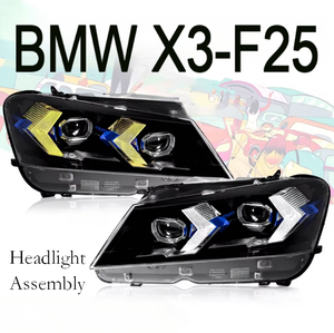 Gruppo Fari Anteriori Aggiornato 12V 50W con Luci Diurne a LED Stile Freccia e Indicatori di Direzione Laser per <span class=keywords><strong>X3</strong></span> <span class=keywords><strong>F25</strong></span> 2010-2013 - Product Image 1