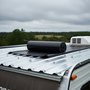 Rouleau de toiture en caoutchouc EPDM 15x25 pieds pour toitures de camping-cars, imperméable, durable, facile à installer, sous-couche - Product Image 2