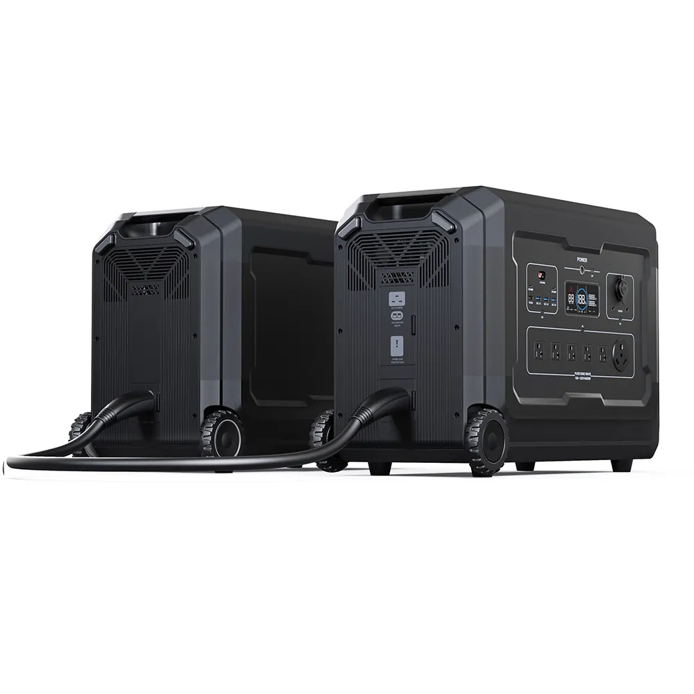 Système d'énergie 5000W Tragbare Powerstation LiFePO4 Batterie 4000W Centrale solaire portable 220V 50hz Générateur sans balais