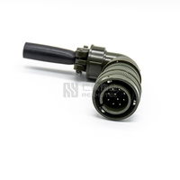 Connecteur à baïonnette Amphenol, connecteurs 10 broches, ronds, à serrage par poussée, MS3108A, norme Mil-c-5015, fiche mâle