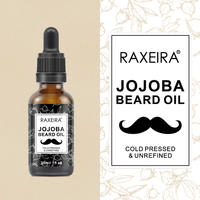 Huile à barbe naturelle au jojoba avec logo personnalisé pour hommes, végane, à base de chanvre et d'argan, en gros, pour la croissance des cheveux et de la barbe