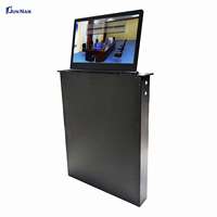 Système de conférence sans papier intelligent avec écran tactile motorisé escamotable pour moniteur LCD, idéal pour l'équipement de bureau
