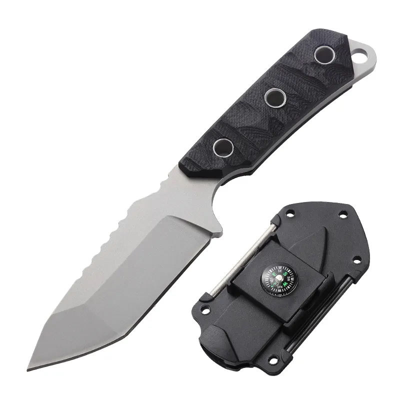 Hoja gris + mango negro