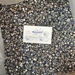 MALAXY Factory Direct Tuercas de acero al carbono American Loose-<span class=keywords><strong>Lock</strong></span> Tuerca antideslizante 1/2 "-13 3/<span class=keywords><strong>16</strong></span>"-24 Tuercas de bloqueo de nailon Tratamiento de superficie de zinc - Product Image 2