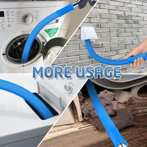 Kit d'outils <span class=keywords><strong>de</strong></span> nettoyage <span class=keywords><strong>de</strong></span> la conduite d'évacuation du sèche-linge, embout universel pour tuyau d'<span class=keywords><strong>aspirateur</strong></span>, brosse en nylon durable et flexible, portable, sûr, élimination des peluches, utilisation facile - Product Image 2
