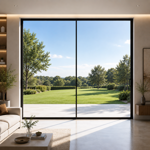 <span class=keywords><strong>Porte</strong></span> <span class=keywords><strong>coulissante</strong></span> en aluminium, <span class=keywords><strong>grande</strong></span> <span class=keywords><strong>porte</strong></span> patio <span class=keywords><strong>vitrée</strong></span> pour villa, cour et immeuble résidentiel - Product Image 2