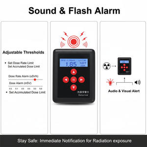 Detector de Radiación Personal con Detección Beta/X/Gamma, Alerta de Sonido y Luz Intermitente, Almacenamiento Automático y en Tiempo Real, Portátil para Uso Doméstico - Product Image 6