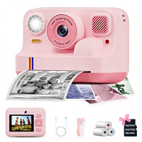 Cámara Infantil Portátil con Doble Cámara para Imprimir Videos y Fotos, Pantalla IPS HD de 2.4 Pulgadas, Regalo para Niños, Servicio OEM