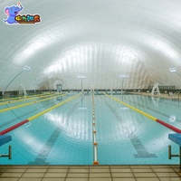 Dôme gonflable géant pour piscine extérieure, structures autoportantes, tentes dôme gonflables, personnalisation usine