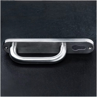 Poignée de porte en acier inoxydable série LED, symétrique, pour entrée d'appartement, chambre d'hôtel, mécanismes de commande de porte, barres de traction